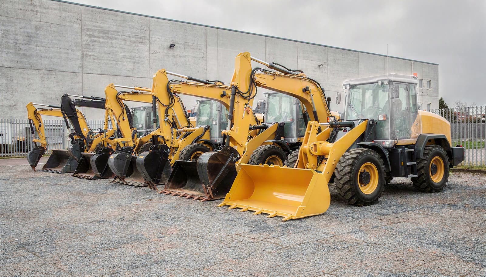 Fuhrpark von Baumaschinen van der Walle in Bocholt